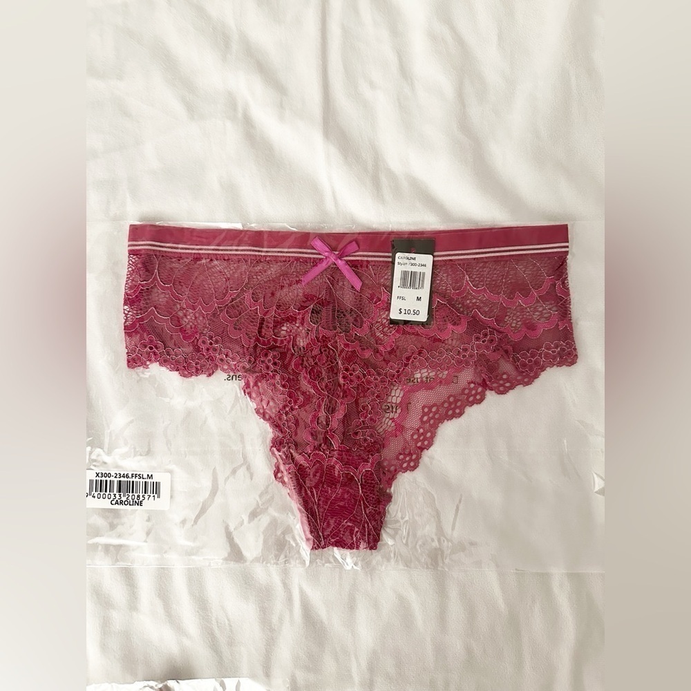NWT Frederick’s of Hollywood 2 Pack Bundle Caroline Panties in Purple - Picture 4 of 4